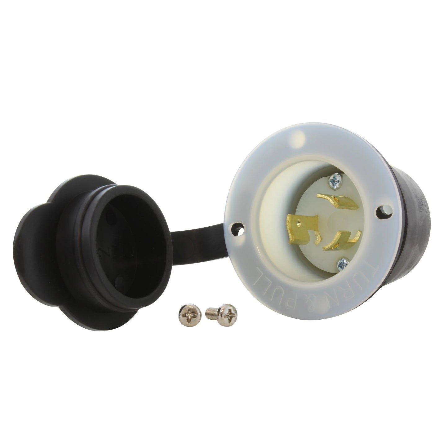 AC Connectors ASINL615P-WC AC WORKS® NEMA L6-15P Receptáculo, hojas macho 15A 250V