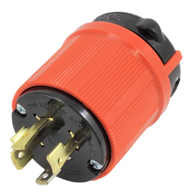 AC Connectors ASL1420P AC WORKS® NEMA L14-20P Clavija de conexión, hojas macho 20A 125/250VCA