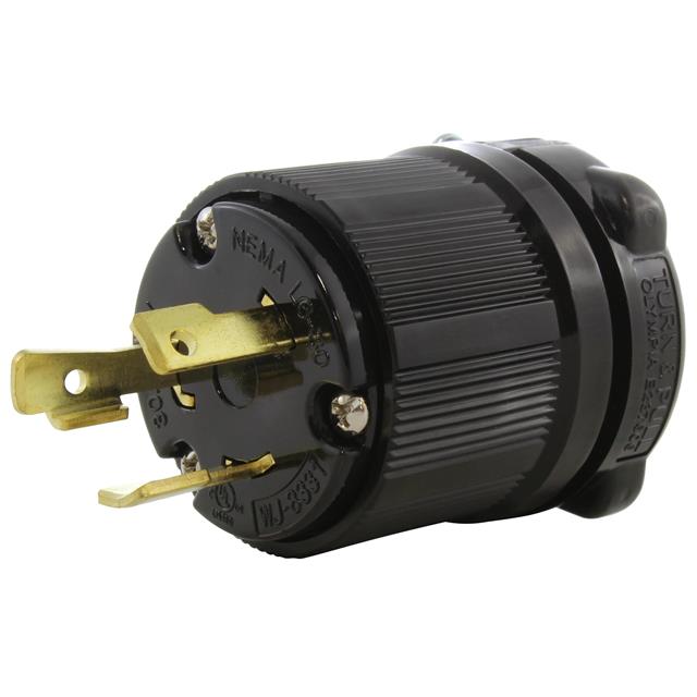 AC Connectors ASL630P-BK AC WORKS® NEMA L6-30P Clavija de conexión, hojas macho 30A 250V