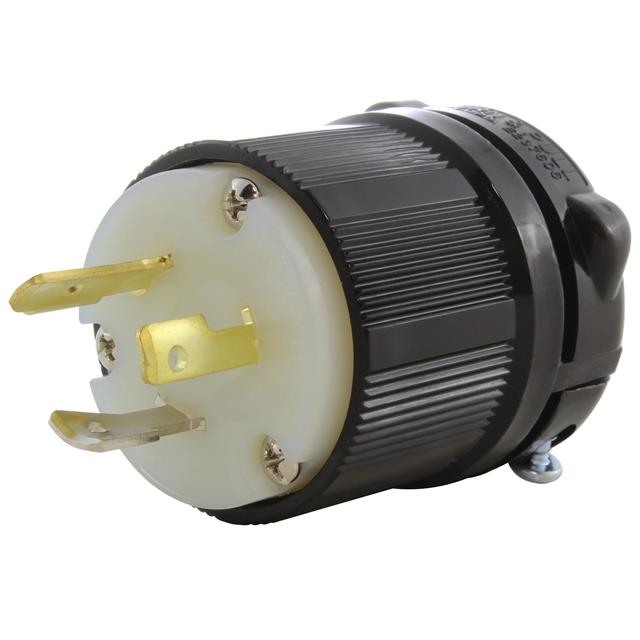 AC Connectors ASL720P-BK AC WORKS® NEMA L7-20P Clavija de conexión, hojas macho 20A 277VCA