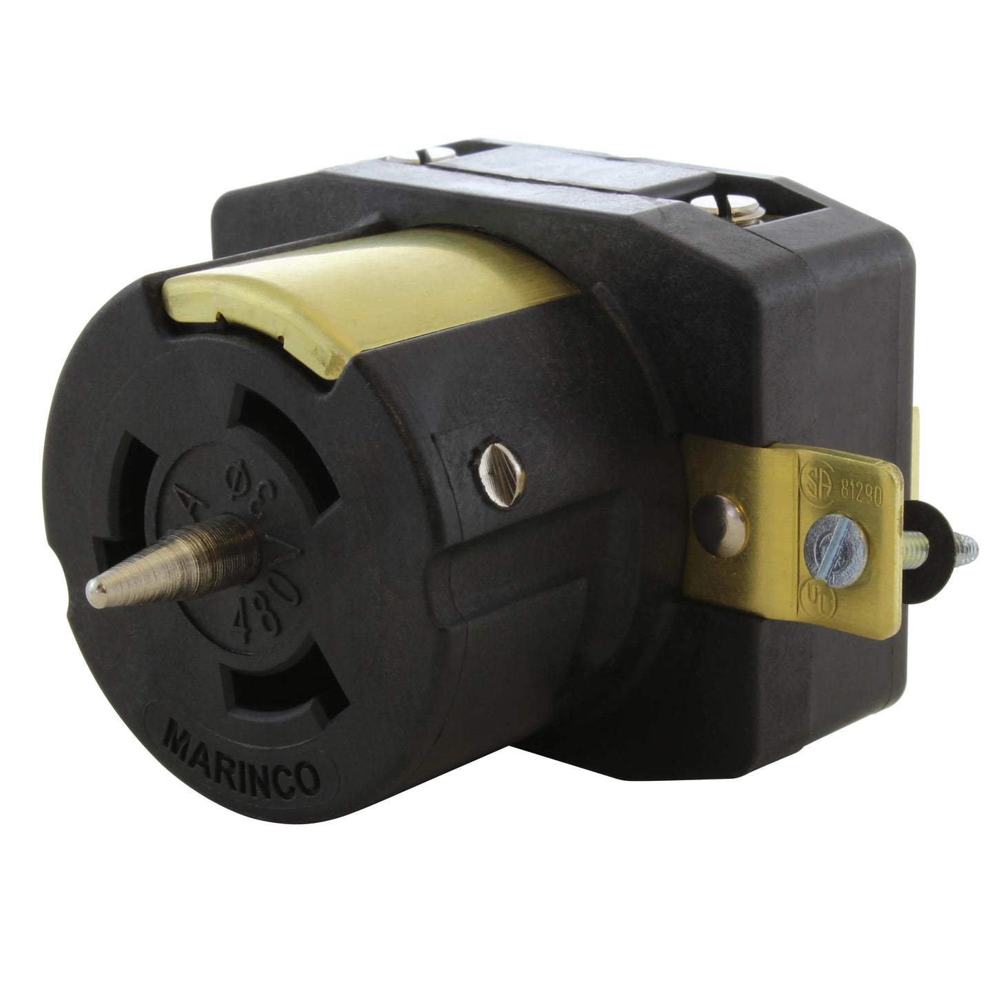 AC Connectors CS8169 AC WORKS® NON-NEMA (3P4W) Receptáculo, enchufes hembra 50A 480VCA, 3 fase