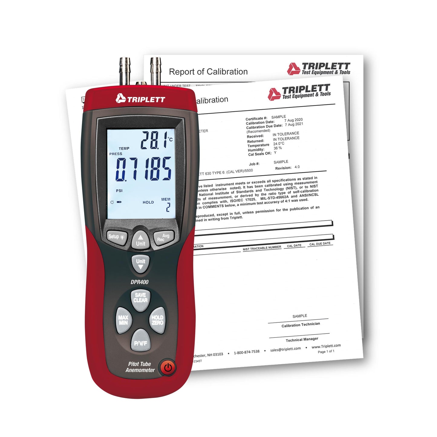 Triplett Test Equipment and Tools DPR400-NIST