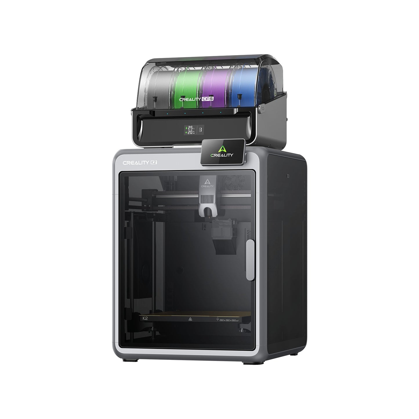 Creality 3D K2 COMBO MULTI-COLOR 3D PRINTER - 10.236" x 10.236" x 10.236" (260.00mm x 260.00mm x 260.00mm) USB, WiFi