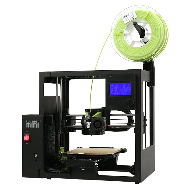 LulzBot KT-PR0047EU Mini 2 6.300" x 6.300" x 7.090" (160.00mm x 160.00mm x 180.00mm) SD, USB
