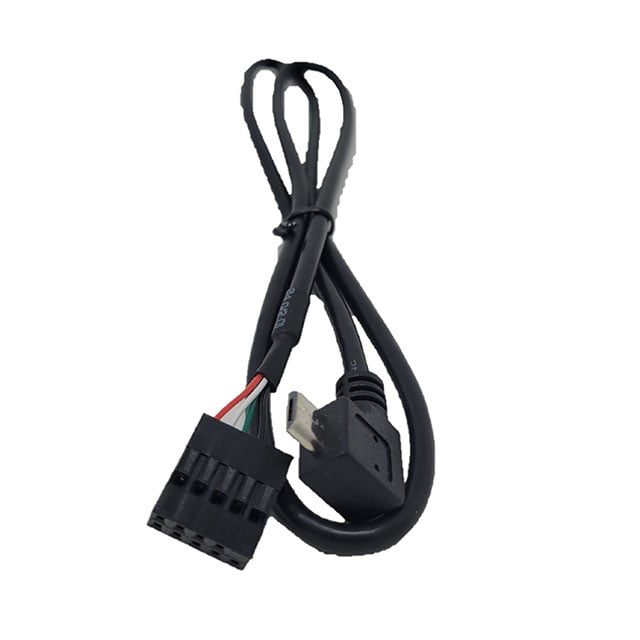 Micro Connectors, Inc. MSP-MICRO9P - Toma rectangular 09 pos. a Micro macho B, ángulo izquierdo 2.00' (609.6mm)