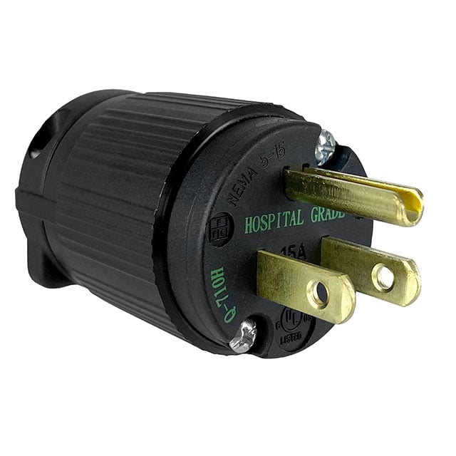 Qualtek Q-710H - NEMA 5-15P Clavija de conexión, hojas macho 15A 125V