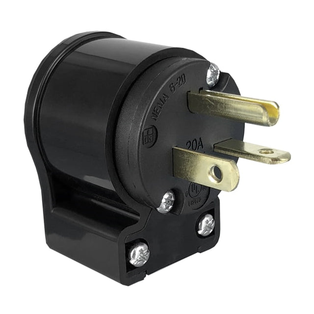 Qualtek Q-726-RA - NEMA 6-20P Clavija de conexión, hojas macho 20A 125VCA