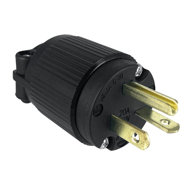 Qualtek Q-726 - NEMA 6-20P Clavija de conexión, hojas macho 20A 250VCA