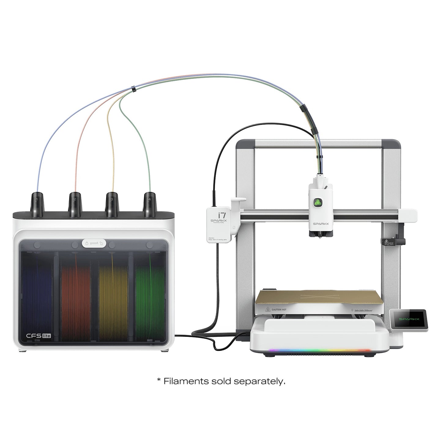 Creality 3D SPARKX I7 COLOR COMBO 3D PRINTER - 10.236" x 10.236" x 10.039" (260.00mm x 260.00mm x 255.00mm) USB, WiFi