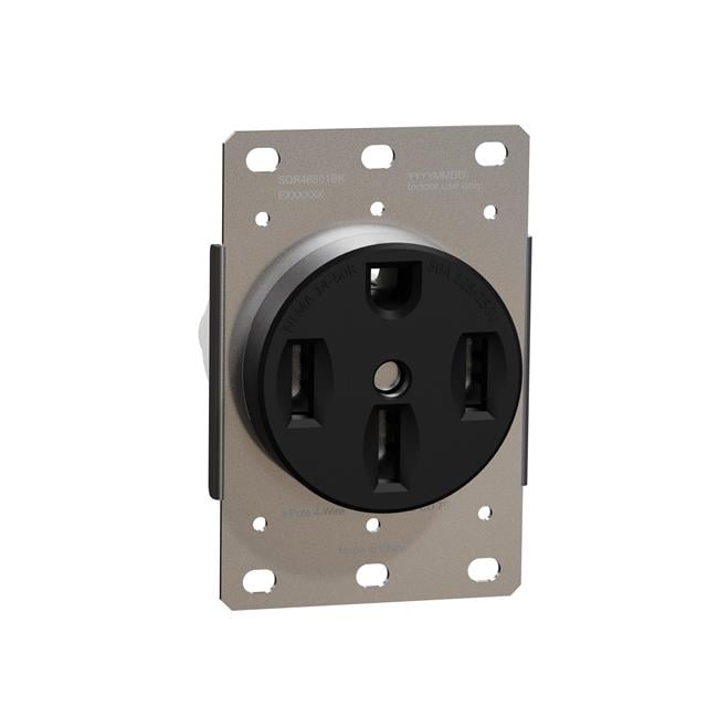 Schneider Electric SQR46501BK X NEMA 14-50R Receptáculo, toma hembra 50A 125/250V