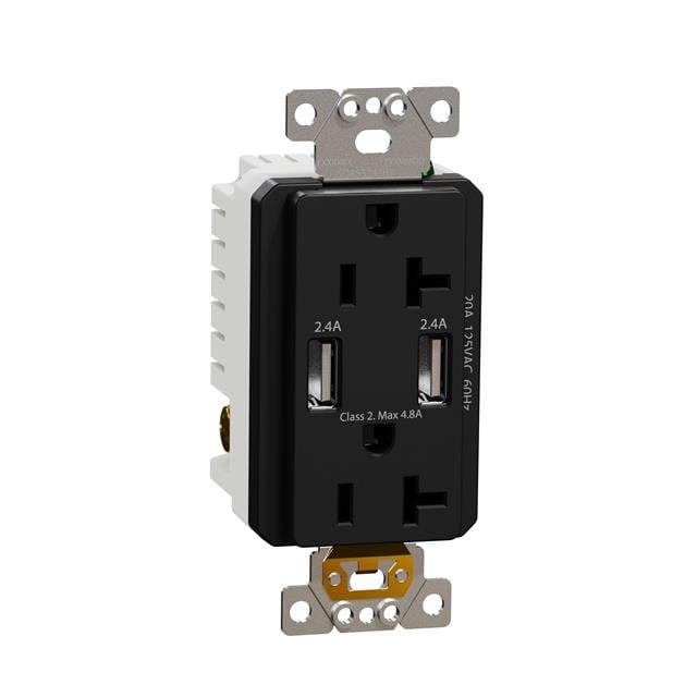 Schneider Electric SQR55241BK X - Receptáculo, toma hembra 20A 125V