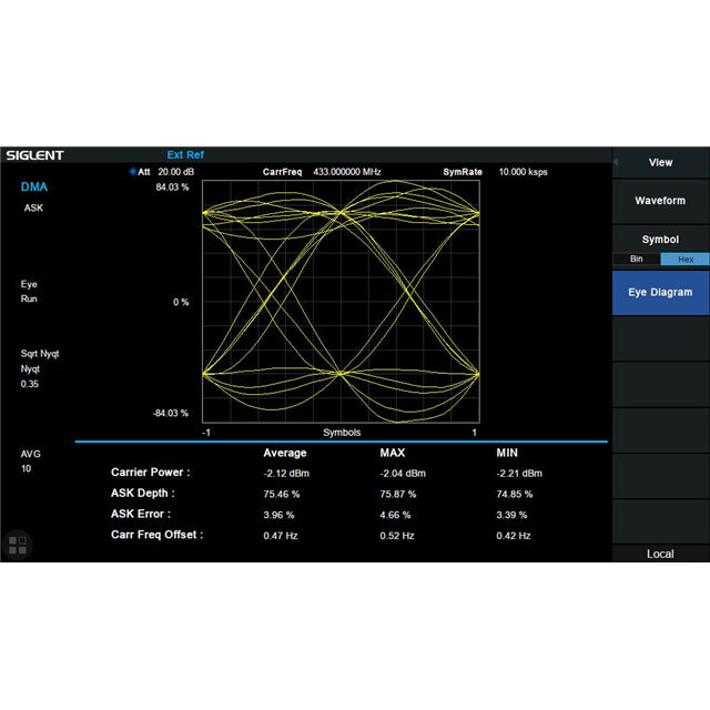 Siglent Technologies NA, Inc. SSA3000XR-WDMA - Analizador de espectros Módulo de modulación digital