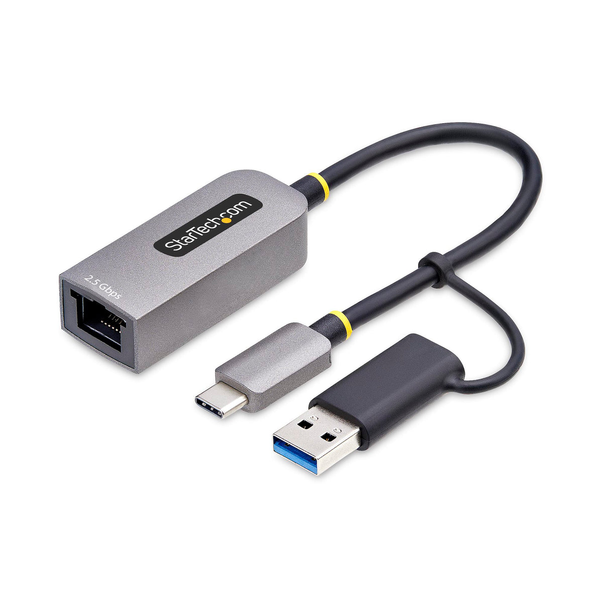 StarTech.com U2GA-USB-C-ETHERNET - USB C Male Plug to RJ45, 8p8c 0.50' (152.4mm)