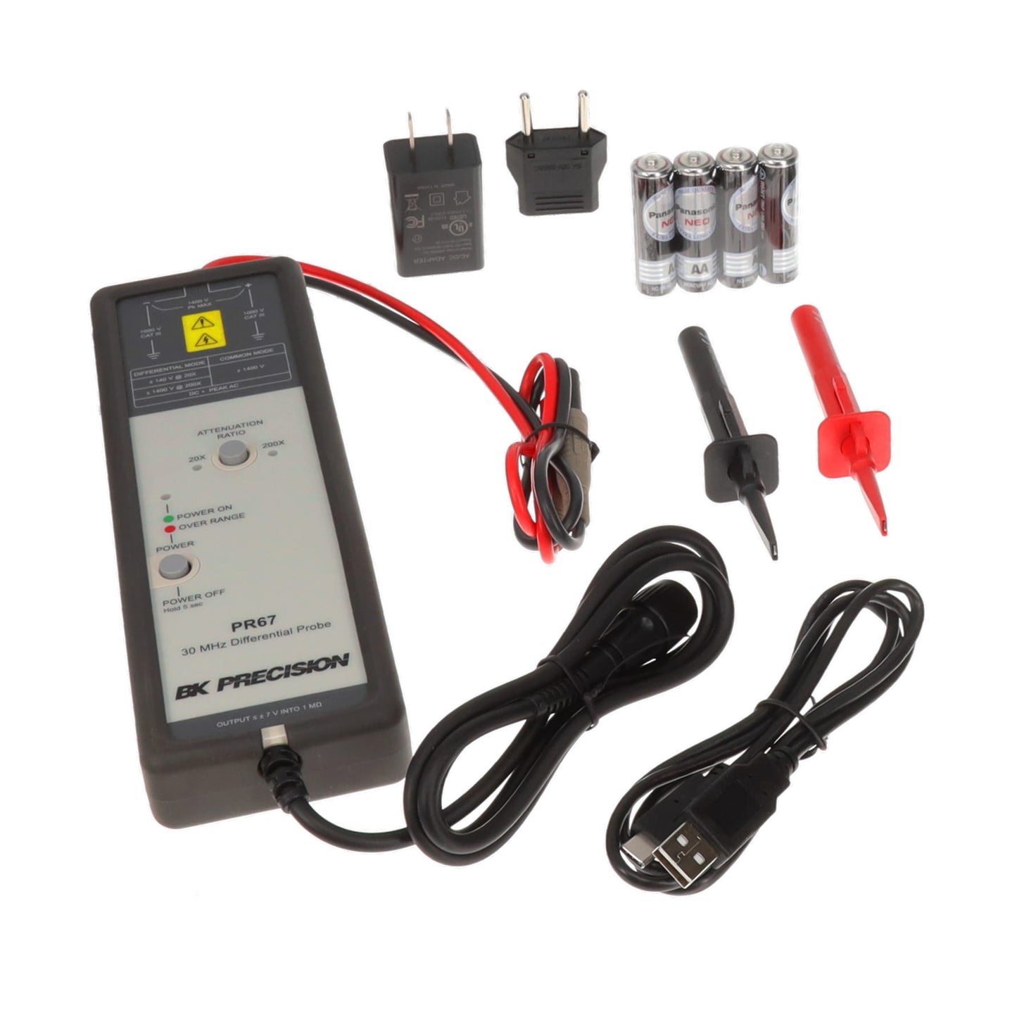 B&K Precision PR67 PR65 Diferencial activo 20:1, 200:1
