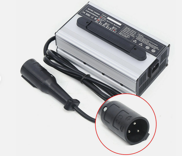 Cargador para Club Car 48V 15 AMP Golf Cart 48 Volt Round 3 Pin Plug Battery Charger