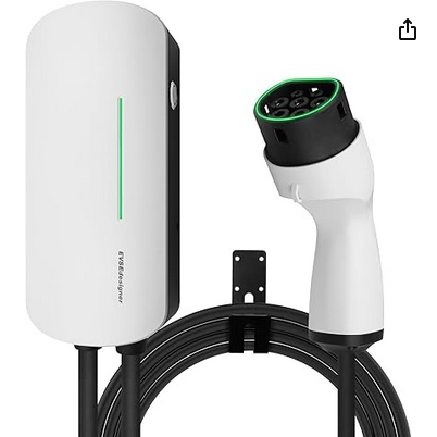 EVSEdesigner Wallbox 7.4kW Tipo 2 Estacion de Carga para Vehiculos Electricos Monofasico 6M Cable Uso Interior y Exterior YM30-7.2KW