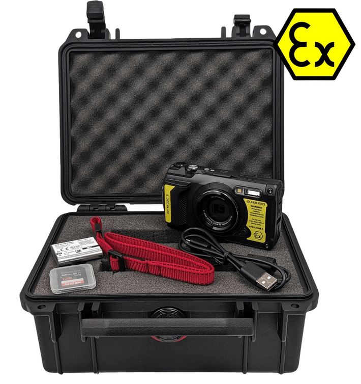 Cámara a prueba de explosiones Armadex Ex-M OZC 3 ATEX Zona 2