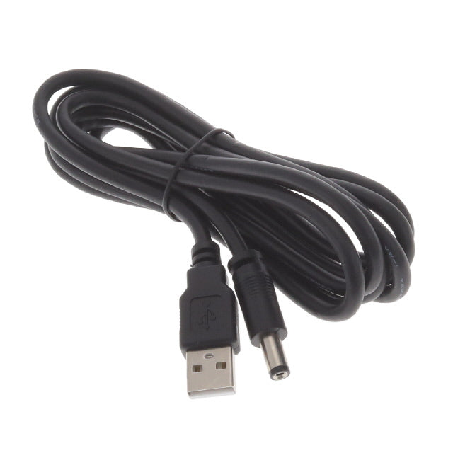 GlobTek, Inc. USBA2M0CCP-20(R) - Conector tipo barril - 2.1mm DI, 5.5mm DE a clavija de conexión macho USB A 6.56' (2.00m)