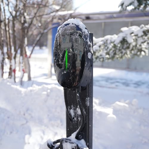 Teskee Cargador EV Tipo 2 Wallbox Home EV estación de Carga de Coche para Todos los vehículos eléctricos y Coches híbridos Plug-in en Exteriores e Interiores | Máximo 7,2 kW 32 A 6 Metros 1 Fase