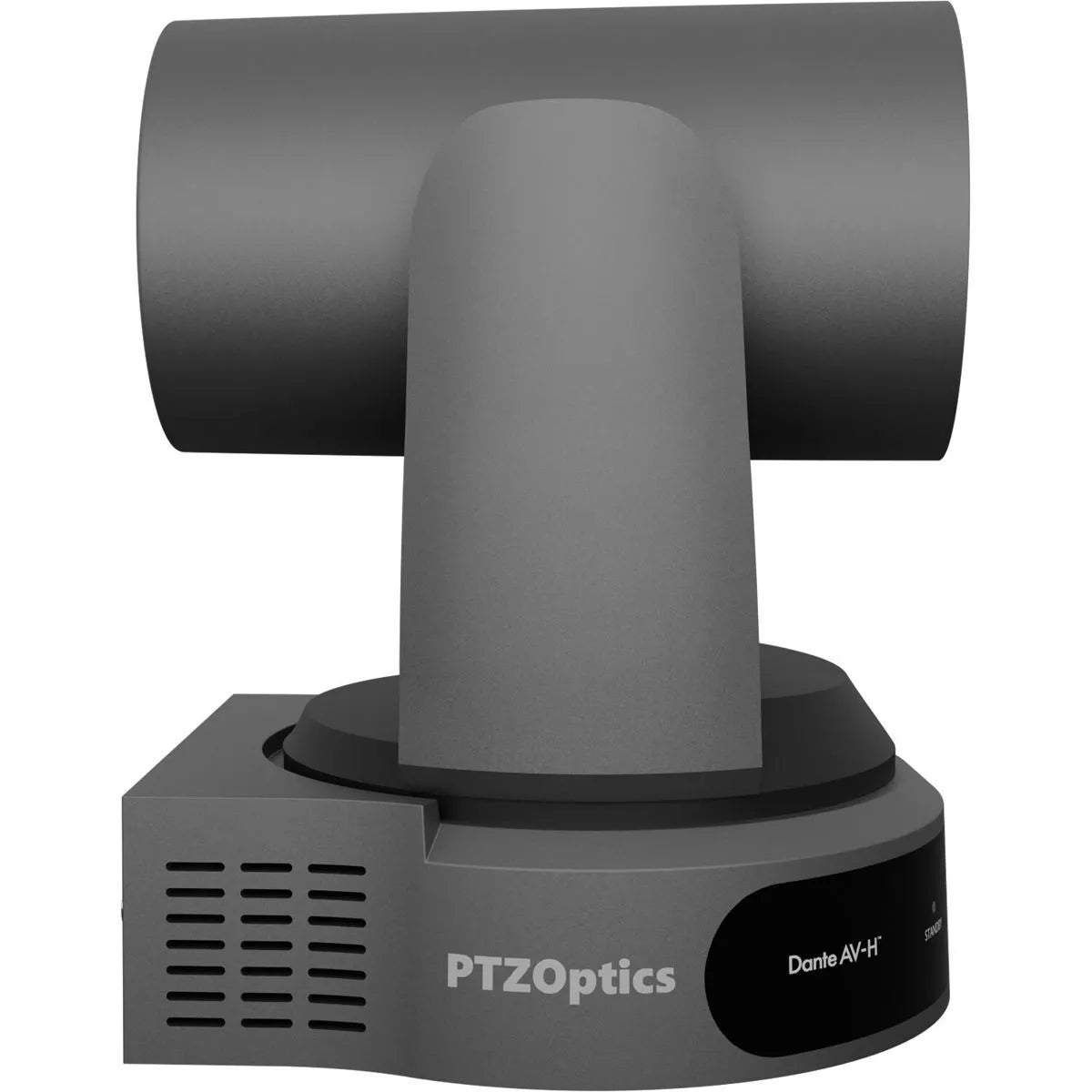 Cámara PTZ para interiores con luz indicadora PTZOptics Link 4K SDI/HDMI/USB/IP Dante AV-H -
PT20X-LINK-4K-GY