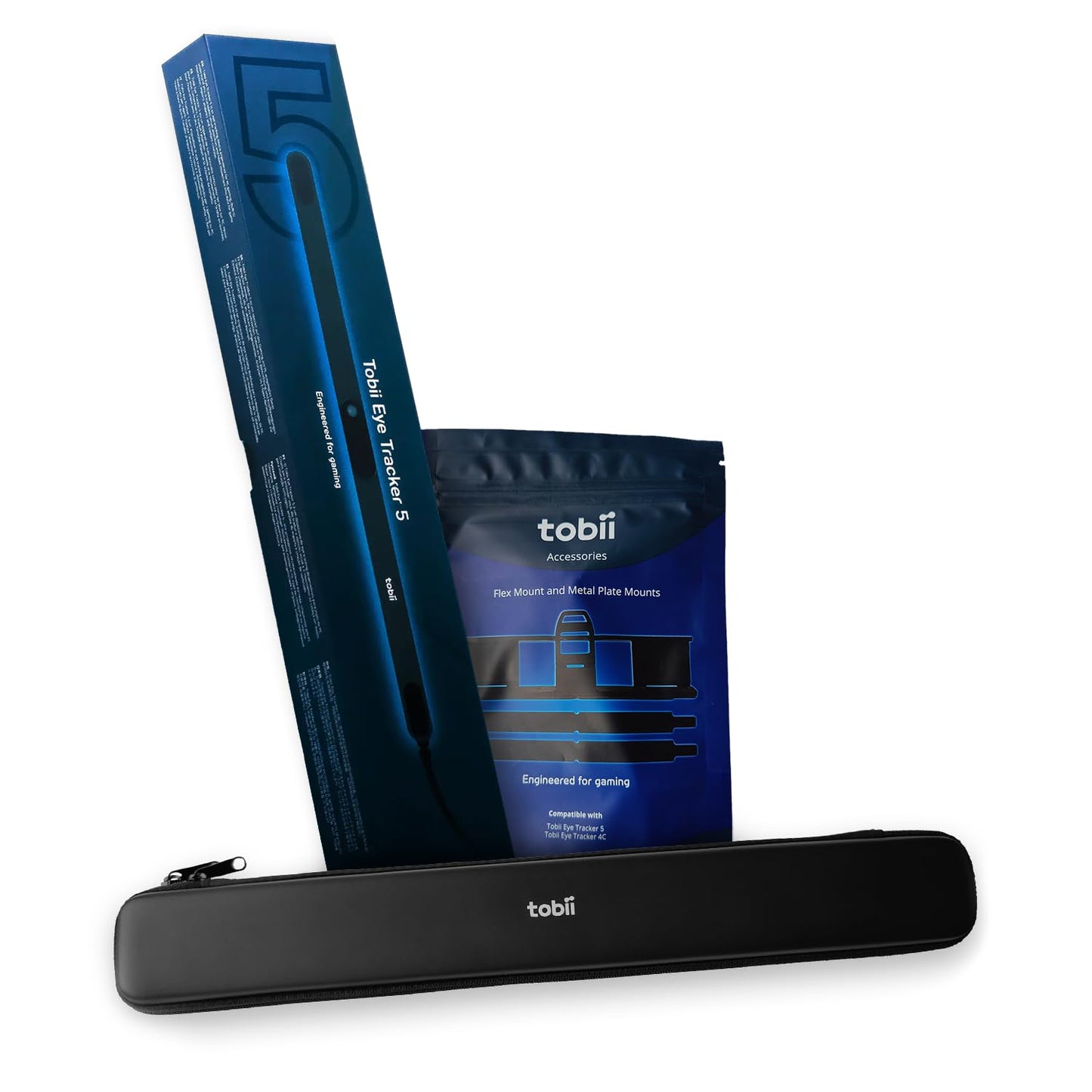 Tobii Eye Tracker 5 Paquete económico: rastreador de ojos, estuche de transporte y un kit de montaje adicional