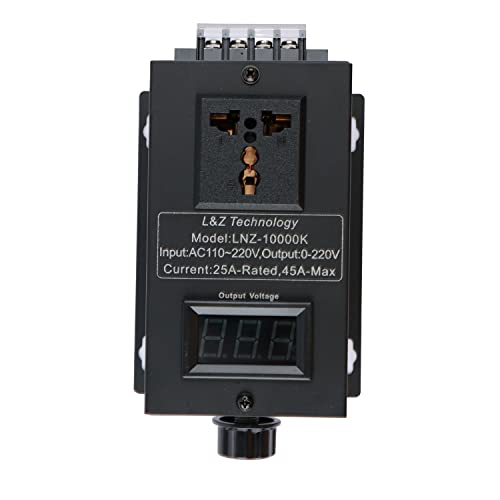 AC 110 V 220 V/25 A/10000 W driver de velocidad variable SCR Regulador de potencia de voltaje apto para Router Fan Motor Eléctrico Reóstato