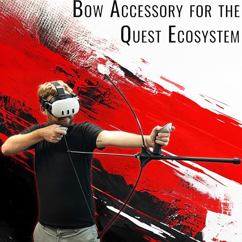 Bundle: Shadow Shot VR Bow Accessory for The Quest 2, 3, Pro + MasterBreaker Haptic VR Pool Cue for Miracle Pool and Other Billiards Games