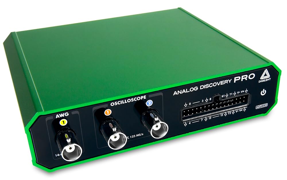 Digilent Analog Discovery Pro ADP2230: osciloscopio USB de señal mixta, generador de formas de onda, analizador lógico y fuente de alimentación variable