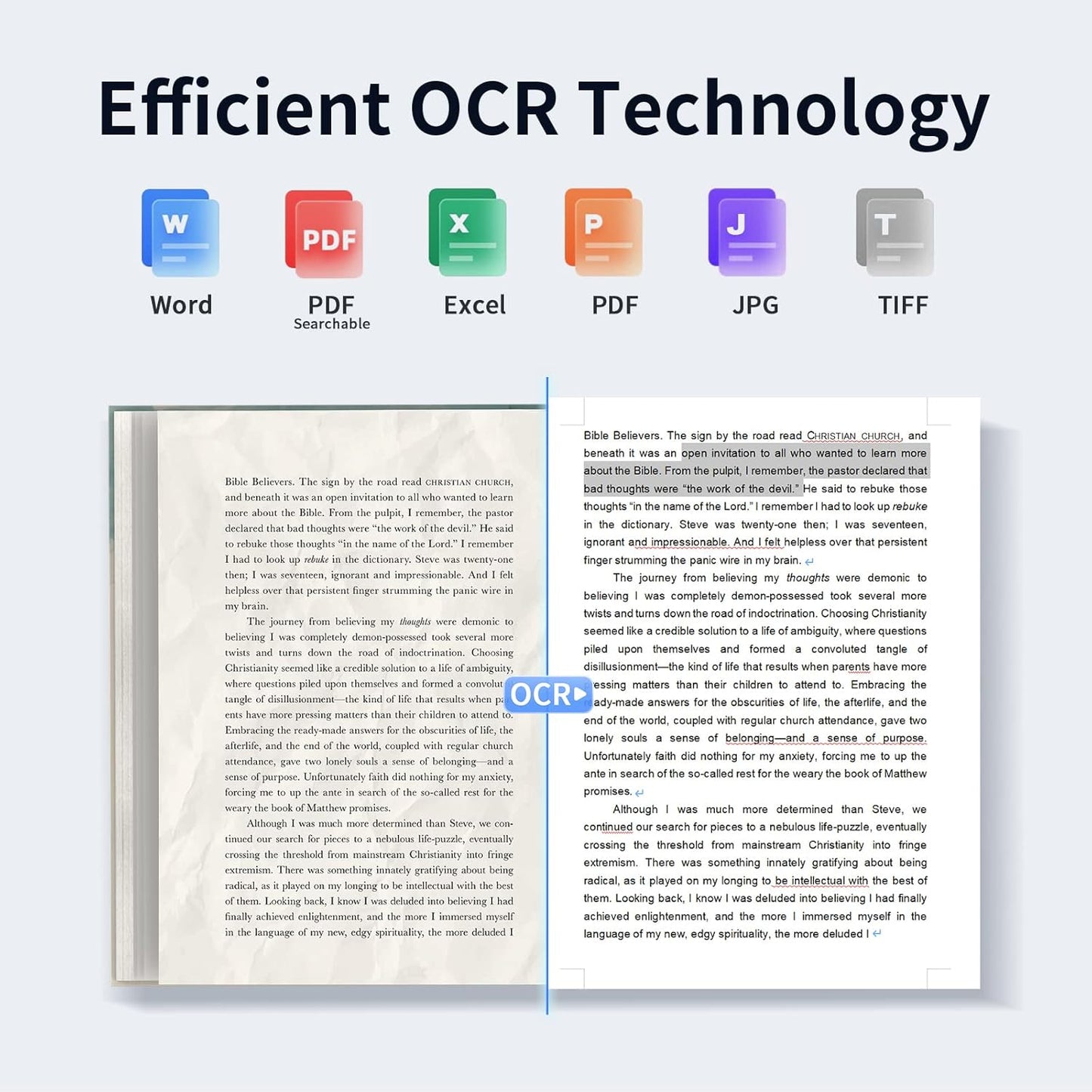 CZUR ET16 Plus - Escáner avanzado de libros y documentos, tecnología de autoaplanamiento y deskew de 2ª generación, cámara de 16 MP, captura A3, 186 idiomas OCR, convertir a PDF/PDF/Word/Tiff/Excel,