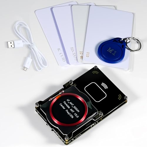 Proxmark3 Easy V3.0 DEV Kit, RDV4 ID de memoria M1 IC RFID lector de tarjetas descifrador descodificador con antena integrada, 5 tarjetas de identificación HF LF IC