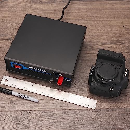 Pyle Pyle PSV300 - Fuente de alimentación de banco compacto universal - Convertidor de CA a CC de laboratorio doméstico regulado de 30 amperios con 13.8 voltios CC 115/230 V CA conmutable, terminales