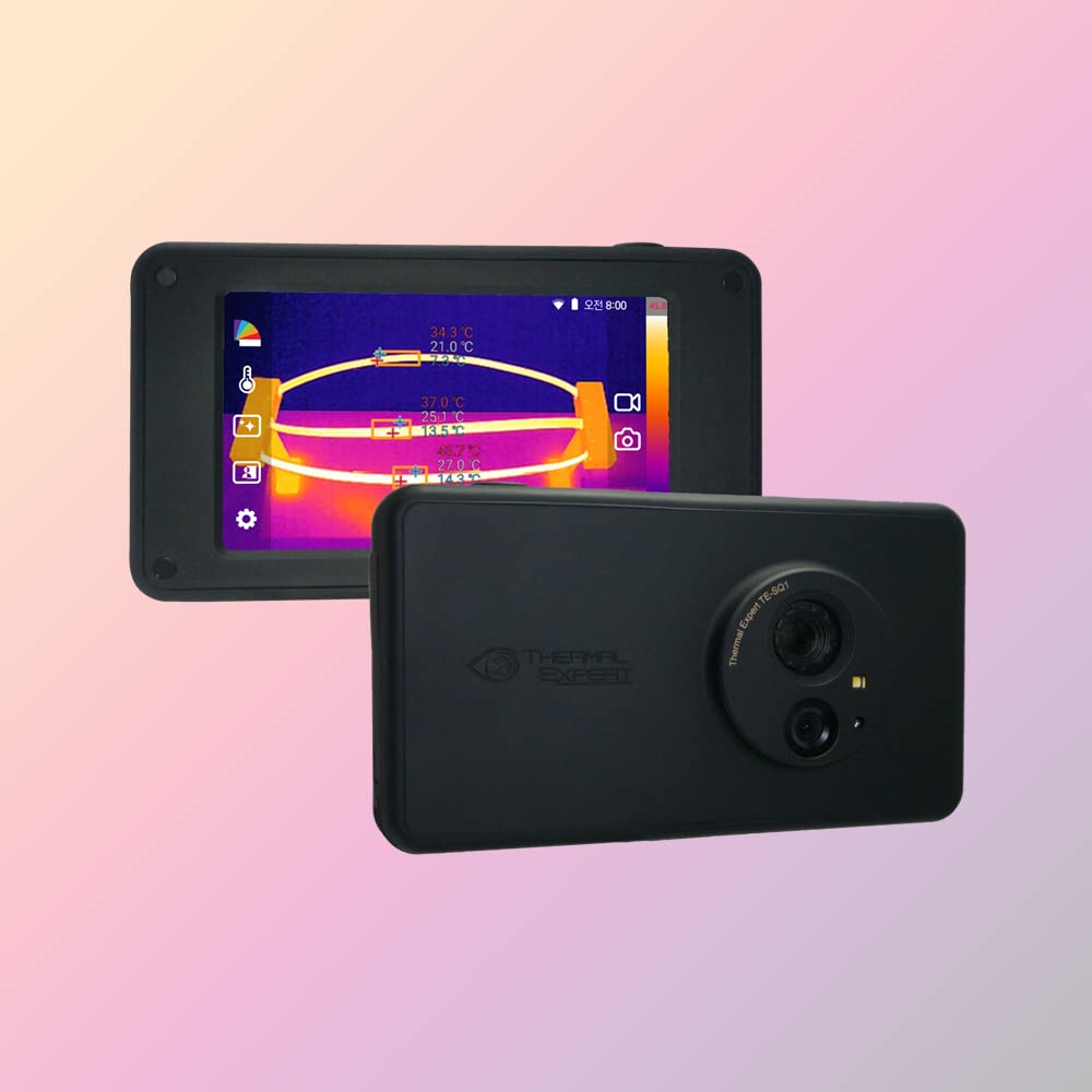 TE-SQ1, cámara de imágenes térmicas i3system, resolución IR de 384x288, pantalla táctil de 5 pulgadas, diseñada y fabricada en Corea, -40℉~662℉, todas las preocupaciones anteriores