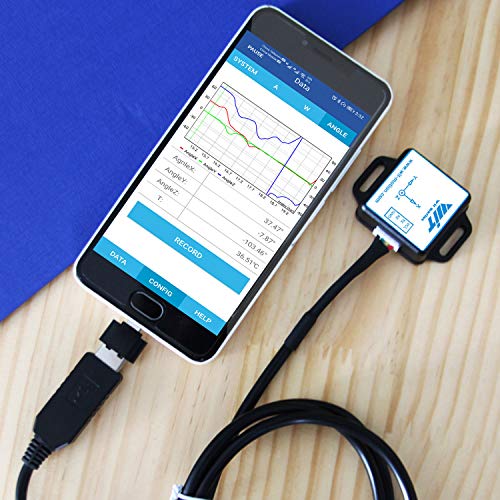 WitMotion WT61C-232 Sensor de acelerómetro de alta precisión, aceleración de 6 ejes (+-16 g)+giroscopio +ángulo (precisión XY 0.05°) con filtro Kalman, MPU6050 AHRS IMU (no afectado por el campo