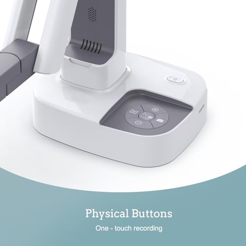 JOYUSING V513 HDMI/USB 13MP Cámara de documentos de dos modos para profesor, enfoque automático, luz LED para proyección en tiempo real, grabación de video, aprendizaje a distancia, funciona con y sin