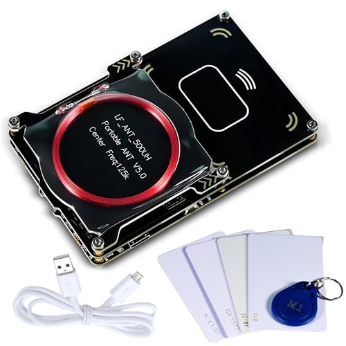 Proxmark3 Easy V3.0 DEV Kit, RDV4 ID de memoria M1 IC RFID lector de tarjetas descifrador descodificador con antena integrada, 5 tarjetas de identificación HF LF IC