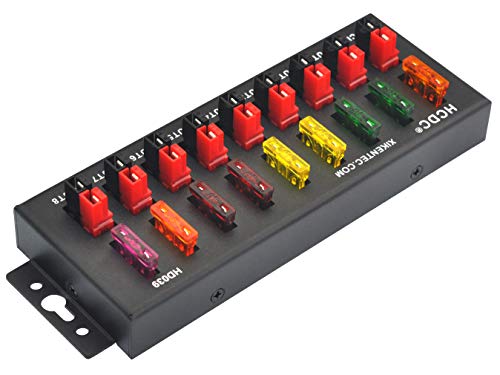 1 en 8 hacia fuera 40Amp conector divisor de potencia distribuidor fuente módulo de tira