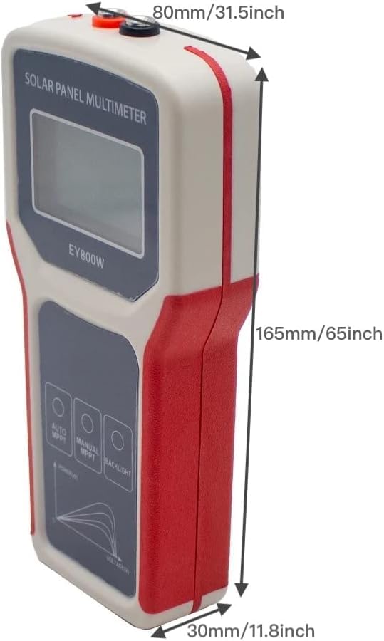 Probador de panel solar/medidor de panel solar EY800W/instrumento de prueba fotovoltaico ultra circuito abierto voltaje automático/manual MPPT claro LCD