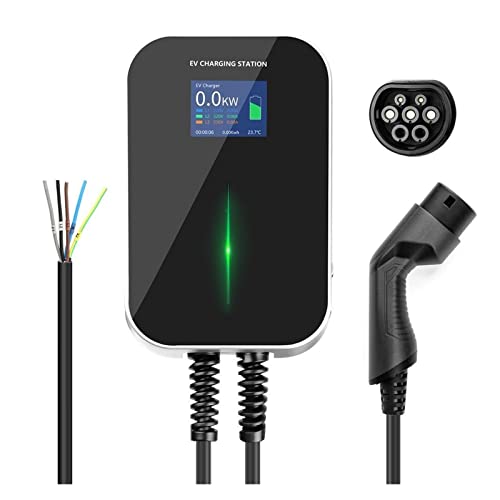 Estaciones de carga de vehículos eléctricos 16A 3Phase 11KW EV Cargador Estación de carga de vehículos eléctricos con cable tipo 2 IEC 62196-2