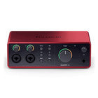 Interfaz USB Focusrite Scarlett 4i4 de cuarta generación con software, auriculares y 2 cables XLR de 15 pies