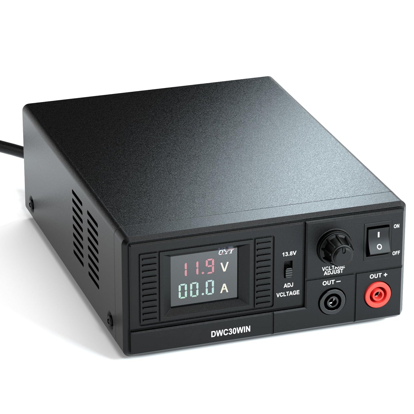 Fuente de alimentación conmutada 13.8V 30A corriente máxima para convertidor de CA de 110 V Fuente de alimentación 7.5 V a 15.8 V ajustable con pantalla LCD para alimentar radio HAM