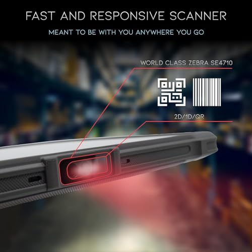 Chainway P80 - Escáner de código de barras para tableta Android, lector de código Zebra 2D/1D/QR, Android 13, WiFi, GPS, NFC, Bluetooth, inalámbrico, resistente, batería de 8700 mAh para todo el día