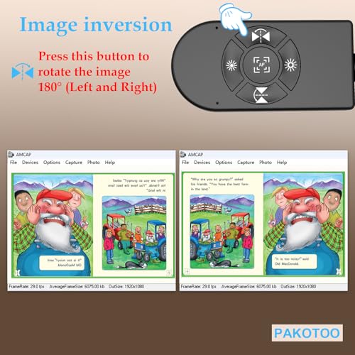Cámara de documentos de 8 MP, cámara Doc, cámara web USB para profesores y aula, para tamaño A3 A4, micrófono incorporado, luz LED, inversor de imagen, para Windows, Mac, Chromebook, enseñanza KB-700S PAKOTOO