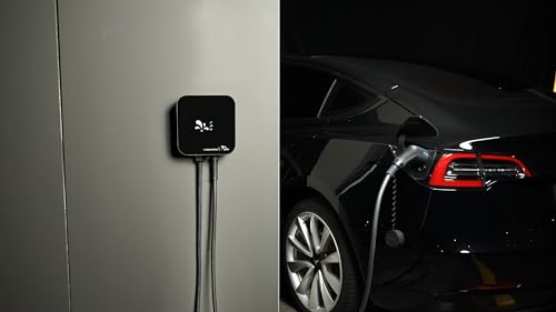Juice Charger Me, Estación de Carga para Coche Eléctrico Premium Wallbox 11KW y Wallbox 22KW, Compatible con Cable de Carga Tipo 2, Vehículos Eléctricos, Fácil Instalación, Resistente al Agua y a los Golpes, RFID EL-JCME11