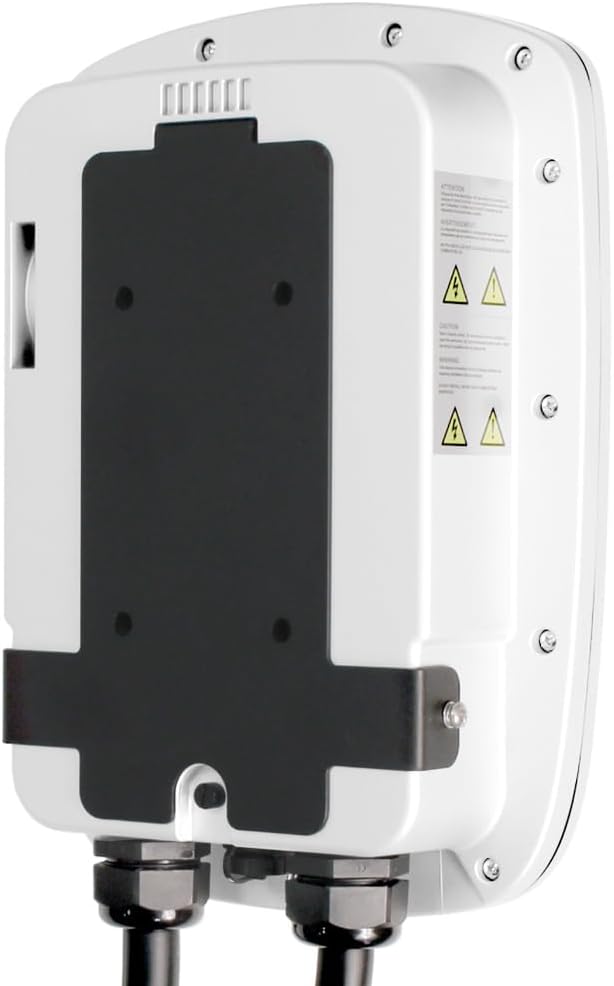 Leviton Level 2 Cargador eléctrico Inteligente para vehículo (EV) con Wi-Fi, 48 Amp, 208/240 Vac, Salida de 11.6 kW, Cable de 18 pies, estación de Carga Cableada, EV48W