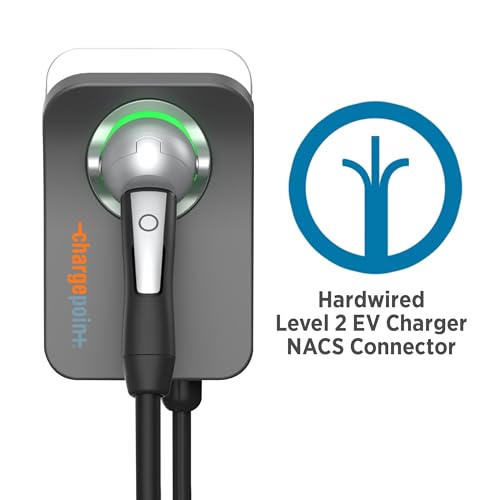 ChargePoint HomeFlex - Cargador eléctrico de nivel 2, estación de carga NACS cableada, compatible con Tesla, solución de carga rápida para vehículos eléctricos 	CPH50-HARDWIRE-L23-NACS
