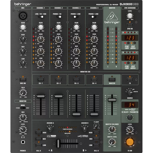 Mezclador profesional para DJ de 5 canales Behringer DJX900USB #000-A5602-000 10
