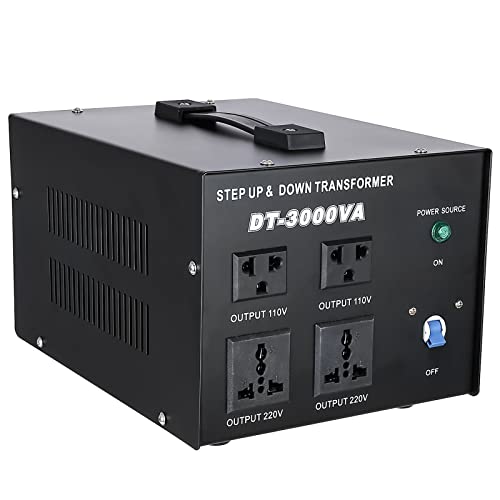 YaeCCC 3000VA Transformador de voltaje Convertidor de potencia 110V/220V Convertidor CA-CA 3000VA