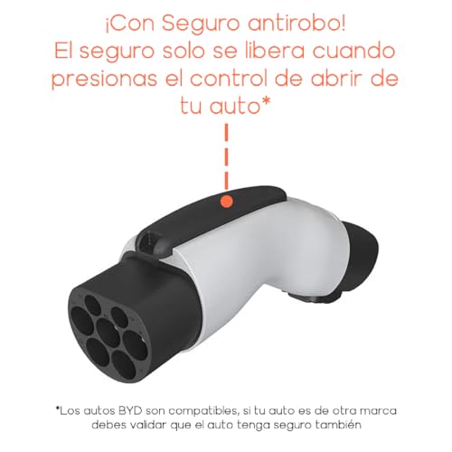 para BYD Adaptador Tipo 1 a GBT (Autos con Conector de China como BYD, JAC), (Type1 J1772 a GBT) Accesorios de Coche eléctrico