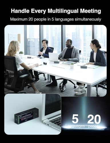 Timekettle X1 AI Interpreter Hub, entidad independiente, auriculares de traductor simultáneo bidireccional, dispositivo traductor actualizado con revolucionaria tecnología de segmentación Al Semántica