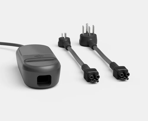 Rivian - Cargador portátil para vehículos eléctricos, carga rápida, resistente a la intemperie, compatible con salidas de 240 V y 120 V, conector SAE J1772, cable de 18 pies